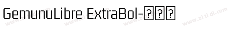 GemunuLibre ExtraBol字体转换